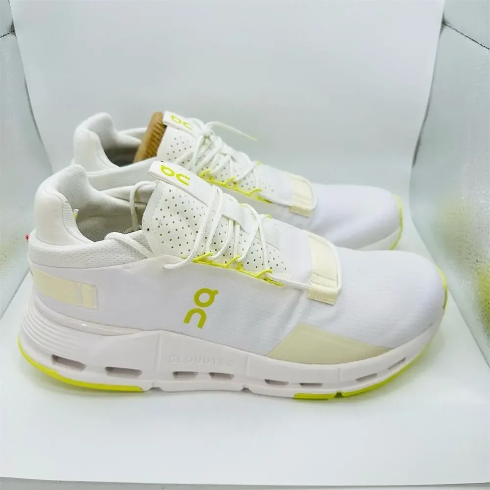 On Running Cloudnova 2 Men's Sneakers White/Limelight Size 12 Athletic